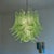 Italian Contemporary Italian Transparent “Felci” Murano Glass Chandelier Green For Sale - Image 3 of 4