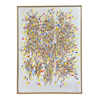 Vintage Contemporary Abstract Oil Painting For Sale