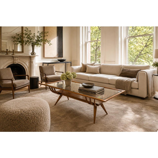 Brazilian Modern Coffee Table in Caviúna Wood & Glass, Giuseppe Scapinelli, Brazil, 1950s For Sale - Image 13 of 18