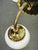 1930s Czechoslovak Art Deco Brass and Opaline Glass Chandelier, 1930s For Sale - Image 5 of 15