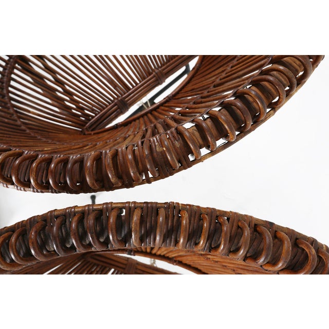 Black Rattan Lounge Armchairs by Janine Abraham & Dirk Jan Rol, 1960s, Set of 2 For Sale - Image 8 of 14