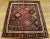 Tribal Antique Kurdish Geometric Multicolor 1890s Square Rug For Sale - Image 3 of 12
