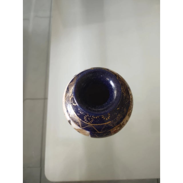 Early 20th Century Vintage Japanese Satsuma-Style Vase For Sale - Image 5 of 8