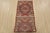 Kazak Runner 2’1” X 6’1” Red Wool Tribal Hand-Knotted Oriental Rug For Sale - Image 10 of 11