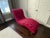 Mid-Century Modern Ethan Allen Velvet Chaise Lounge For Sale - Image 3 of 4