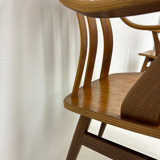 1960s Teak Plywood Dining Chairs attributed to Pastoe, 1960s, Set of 4 For Sale - Image 5 of 18