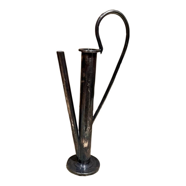 Silver-Plated-Flower-Vase-06-25 For Sale