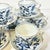 1970s Vintage Japanese Chinoiserie Meissen Blue Danube Cup & Saucer Sets - Service for 6 - 12 Pieces For Sale - Image 5 of 13