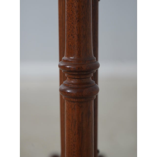 Wood American Victorian Beaded Needlepoint Rotating Fireplace Screen For Sale - Image 7 of 14