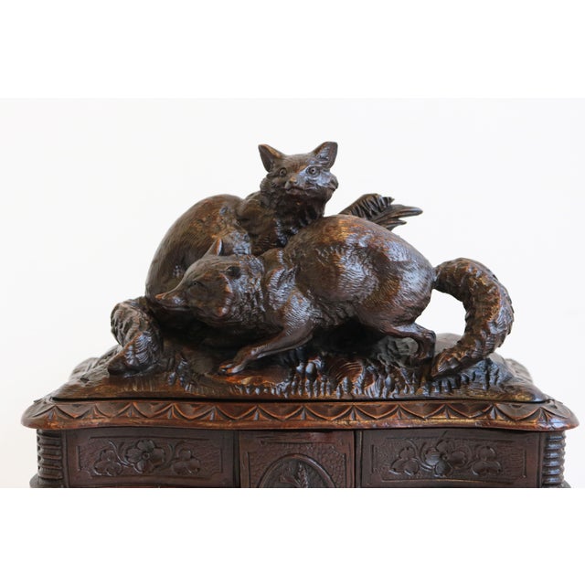 Antique Black Forest Jewelry Box in Fruitwood, 1880 For Sale - Image 9 of 18
