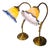 Brass Bedside Lamps, 1975, Set of 2 For Sale