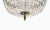 Nickel plated bathroom chandelier for low bathroom ceilings. This plafond bathroom chandelier has a nickel plated finish...