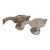 1950s French Weathered Concrete Garden Geese With Lichen Patina, Pair For Sale