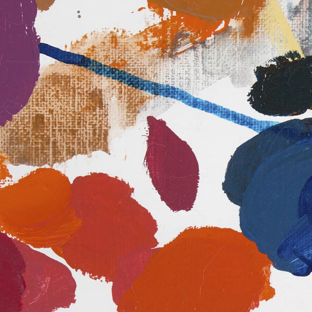 Textile Contemporary Abstract Acrylic on Canvas Painting "Perfect Coincidence 24" by Kyong Lee For Sale - Image 7 of 7