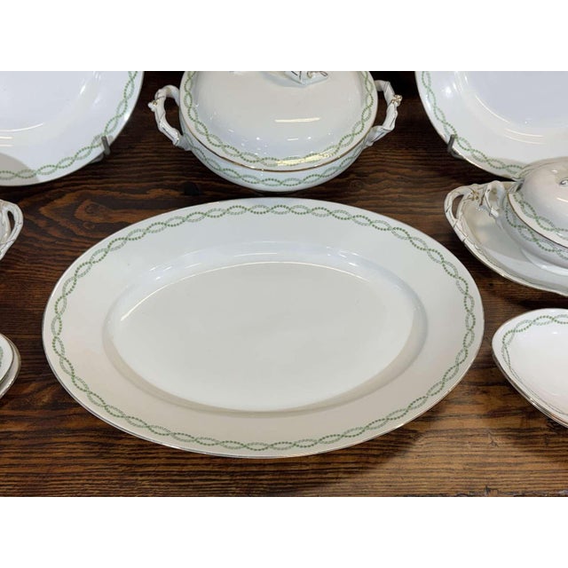 Limoges Porcelain Dinner Service by J.B. Tricard et Cie, Set of 95 For Sale - Image 14 of 18