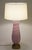 1960s Rare Xxlarge Massive Pink "Costolato" Barovier Toso Murano Italy Bubble Blown Art Glass Brass Table Lamp For Sale - Image 10 of 13