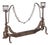 Liberty Fireplace Andiron in Wrought Iron For Sale