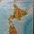 Vintage Asia Japan Korea Rollable Map Wall Chart Poster For Sale - Image 3 of 7