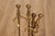 Late 20th Century Traditional Brass Fireplace Four-Piece Tool Set For Sale - Image 5 of 18