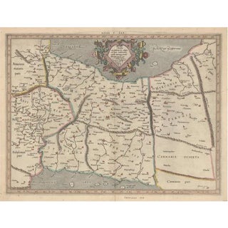 Ancient Middle Eastern Ptolemaic Map of Middle East and Iraq by Ptolemy and Mercator, 1618 For Sale
