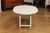 Swedish Grey Painted Oval Top Drop Leaf Coffee Table from the 20th Century For Sale - Image 10 of 12