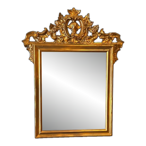 French Style Ornate Wood Mirror