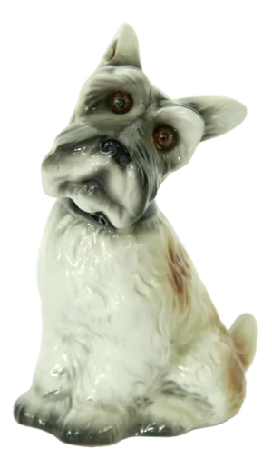 Scottish Terrier Porcelain Table Lamp, 1930s