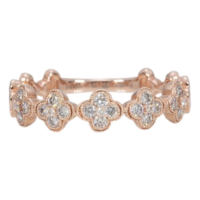 Natural Earth-Mined Diamond Band in Solid 14k Gold | Classic Fine Jewelry For Sale