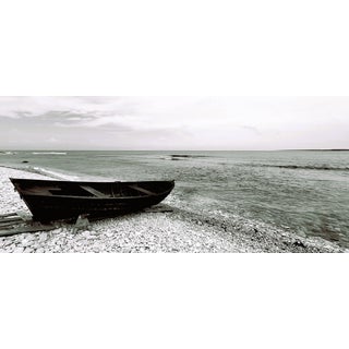 Justina Napiórkowska, Fårö, Sweden, Boats and Seaside, Black & White Photograph For Sale