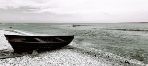 Justina Napiórkowska, Fårö, Sweden, Boats and Seaside, Black & White Photograph