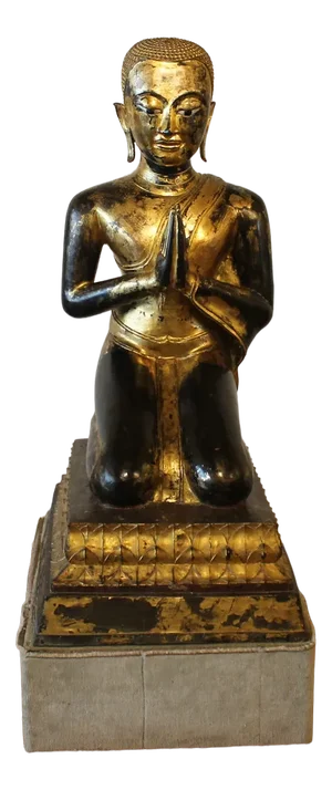 Large Bronze Monk, 18th-Century, Thailand