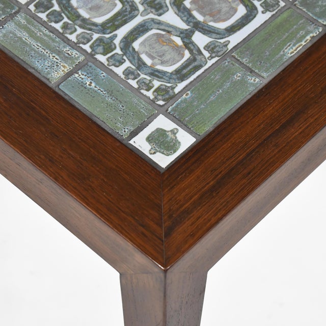 Coffee Severin Hansen Table with Royal Copenhagen Tile Top For Sale - Image 8 of 9