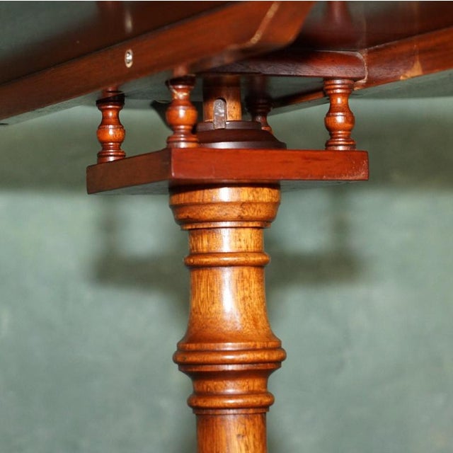 Antique Pollard Oak Tripod Birdcage Dining Table after Thomas Chippendale For Sale - Image 10 of 17