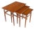 Set of 3 Danish Mid-Century Modern Teak Nesting Side Occasional Tables Mint! For Sale