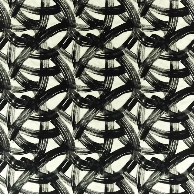 Harlequin Typhonic Fabric in Onyx For Sale