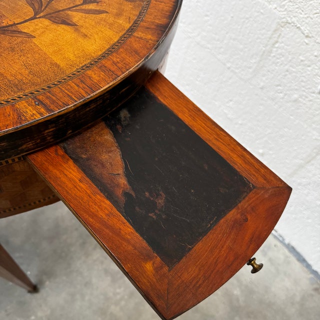 Louis XVI Style Marquetry Game Table, 1900s For Sale - Image 13 of 18