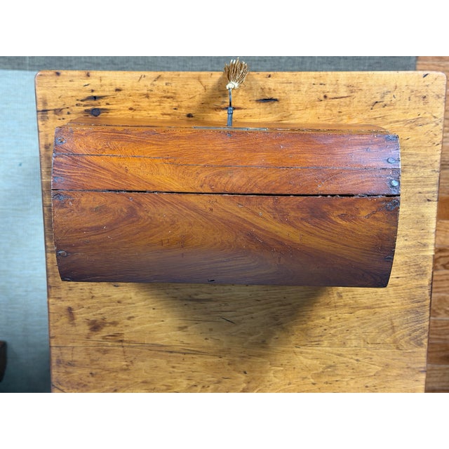 Early 19th C. American Primitive Grain-Painted Dome-Top Box For Sale - Image 9 of 14