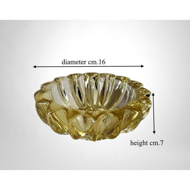 Mid 20th Century Art Deco French Molded Glass Bowl Attributed to Pierre d'Avesn For Sale - Image 18 of 18