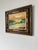 Mid-Century Modern 1980’s Vintage Sunset Ocean Landscape Oil on Canvas Painting – Unsigned For Sale - Image 3 of 11