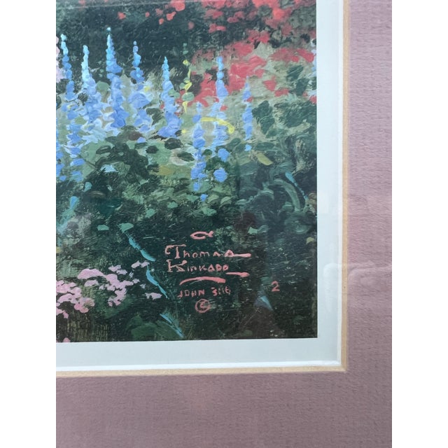 Printmaking Materials Framed Landscape “Morning Dogwood” Framed Limited Edition Signed For Sale - Image 7 of 8