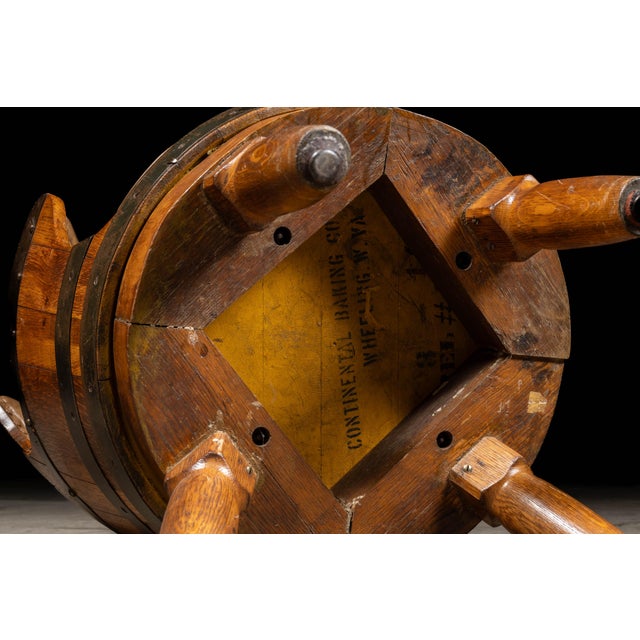 Vintage Tufted Leather Chesterfield Barrel Chair For Sale - Image 10 of 12