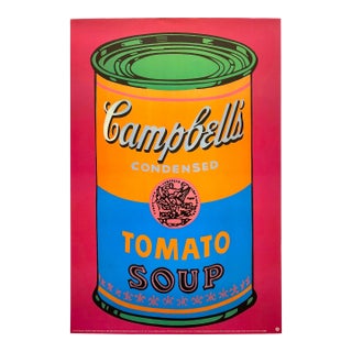 Andy Warhol Foundation Vintage 1993 Lithograph Print Pop Art Poster " Campbell's Tomato Soup Can " 1968 For Sale