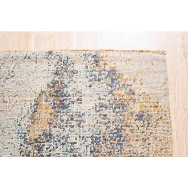 2020s 8x10 Lydia Cassandra Gray Geometric Mid-Century Modern Hand Knotted Wool Carpet Rug For Sale - Image 5 of 6