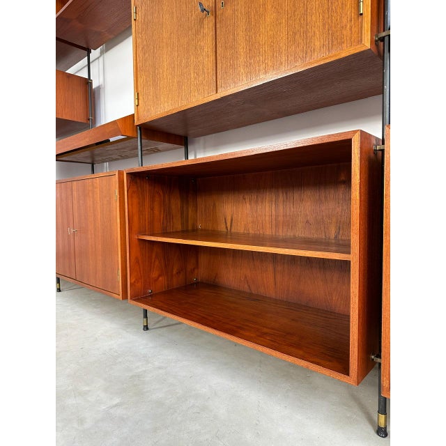 Vintage Teak Freestanding Shelving Unit, 1960s For Sale - Image 9 of 18