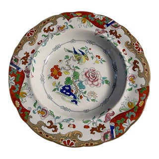 Vintage Ashworth Bros.Ironstone "Dieu Et Mon Droit" Rimmed Soup Bowl. 12 Available For Sale