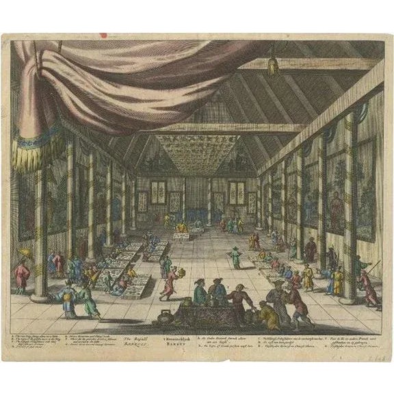 Paper Royal Banquet for Dutch Embassy in China, 1670, Paper For Sale - Image 7 of 7