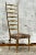 Gio Ponti Vintage Gilt Ladderback Chair After Gio Ponti For Sale - Image 4 of 7