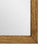 Large gold leafed mirror featuring a carved wood frame with an antiqued gold finish and mirror glass. Dimensions: 42" W x...