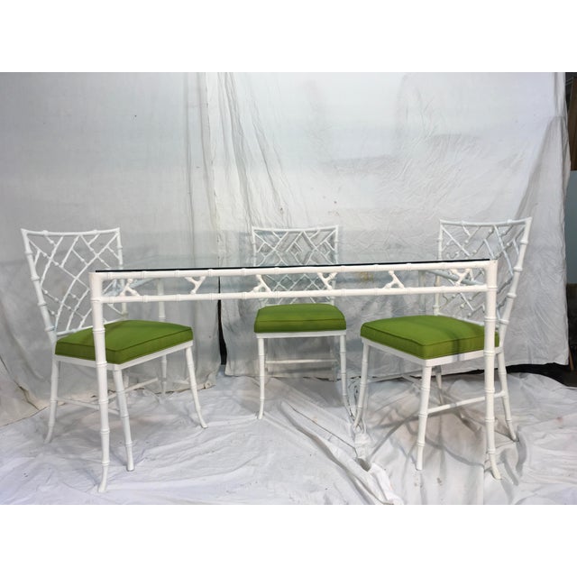 Faux Bamboo Patio Dining Set Chairish