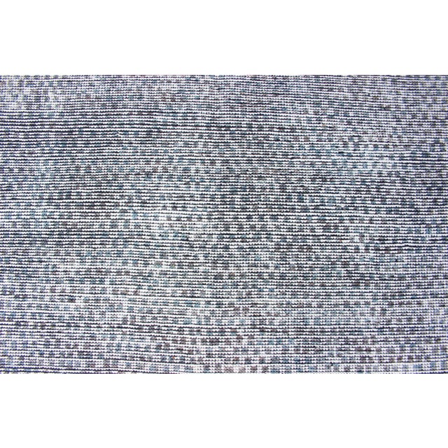 Charcoal Modern Distressed Hand Knotted Checkered Rug by Keivan Woven Arts, 6 X 8'9 For Sale - Image 8 of 13